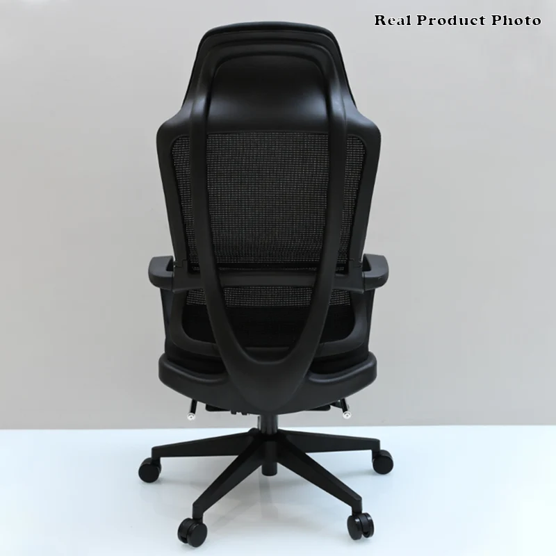 Modern Executive Ergonomic Office Chair With Footrest - High Back Mesh Desk Chair With 150° Recline For Home Office