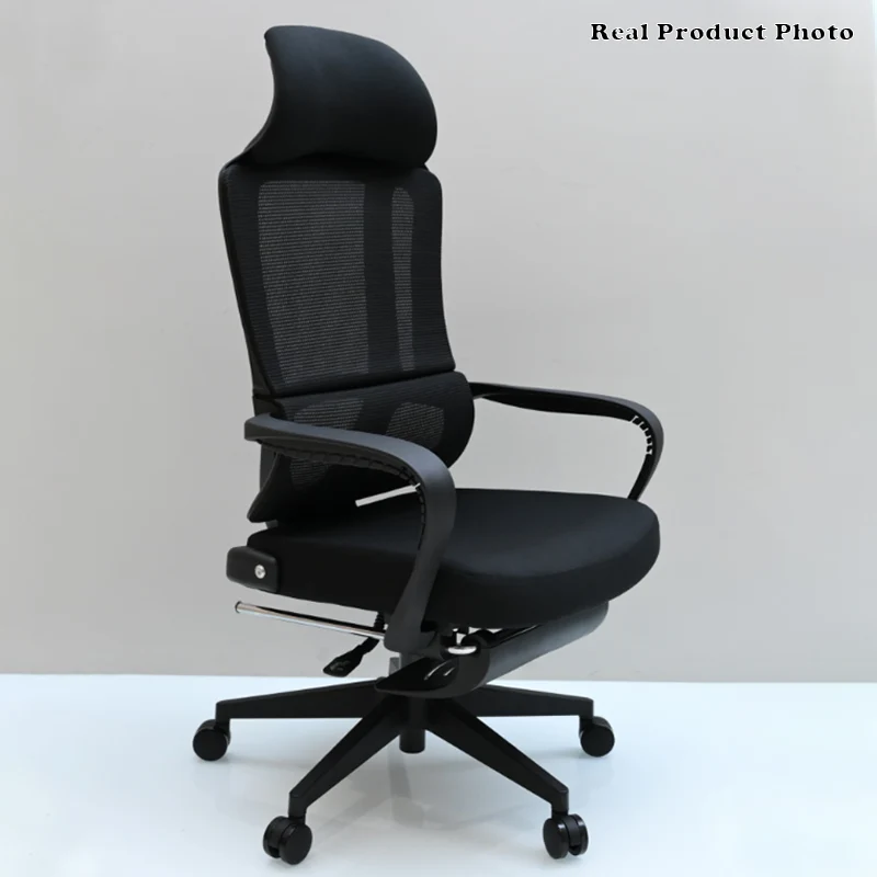 Modern Executive Ergonomic Office Chair With Footrest - High Back Mesh Desk Chair With 150° Recline For Home Office