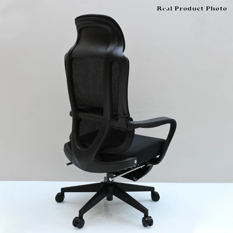Modern Executive Ergonomic Office Chair With Footrest - High Back Mesh Desk Chair With 150° Recline For Home Office