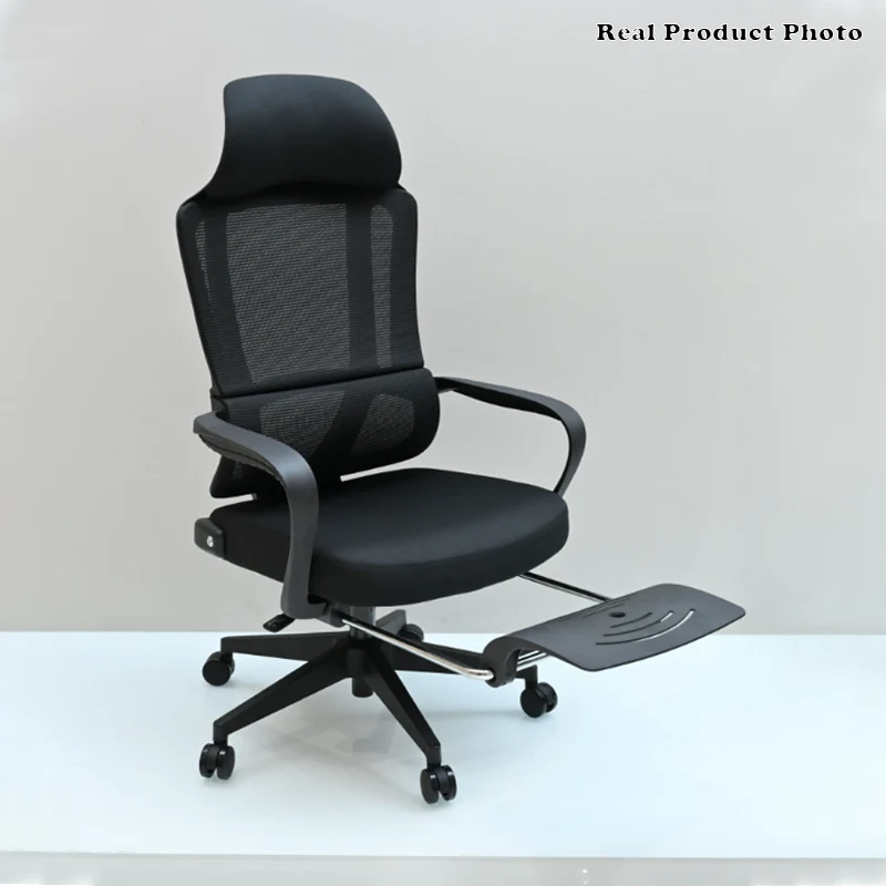 Modern Executive Ergonomic Office Chair With Footrest - High Back Mesh Desk Chair With 150° Recline For Home Office