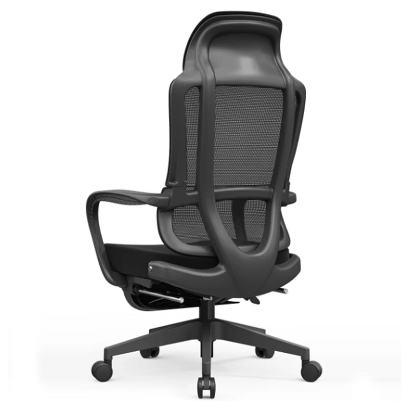 Modern Executive Ergonomic Office Chair With Footrest - High Back Mesh Desk Chair With 150° Recline For Home Office