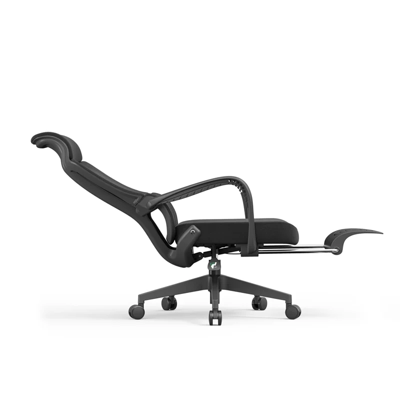 Modern Executive Ergonomic Office Chair With Footrest - High Back Mesh Desk Chair With 150° Recline For Home Office