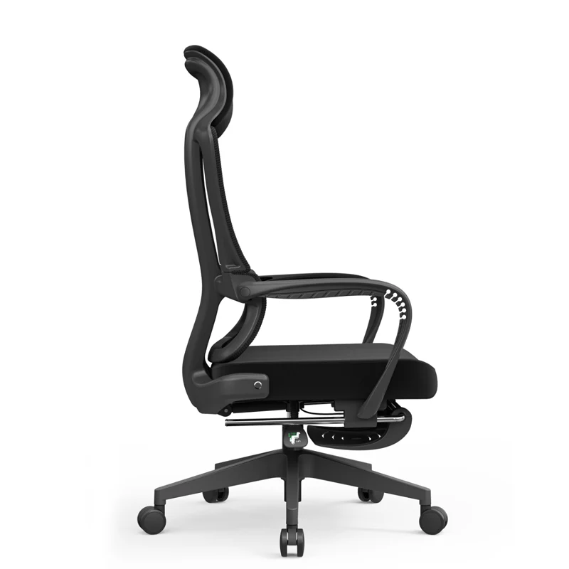 Modern Executive Ergonomic Office Chair With Footrest - High Back Mesh Desk Chair With 150° Recline For Home Office