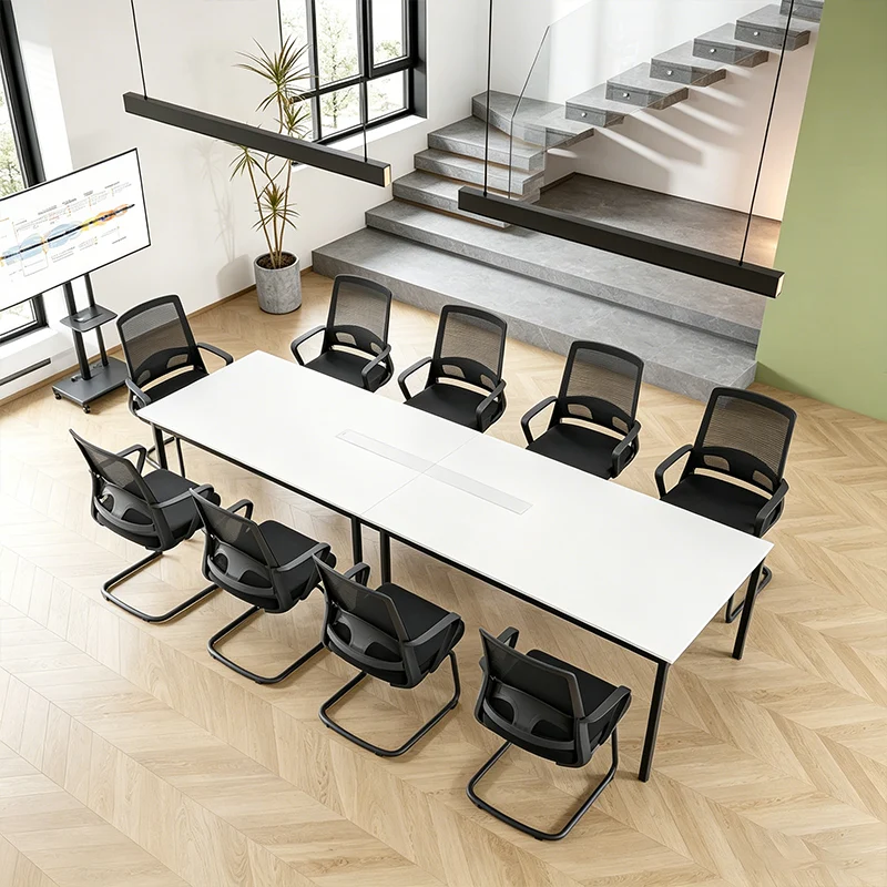 Modern Black Mesh Executive Office Chair - PP & Fiberglass Frame & Cantilever Base Desk Chair For Home Office