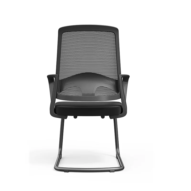 Modern Black Mesh Executive Office Chair - PP & Fiberglass Frame & Cantilever Base Desk Chair For Home Office