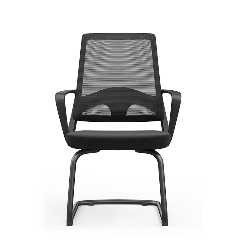 Modern Black Mesh Executive Office Chair - PP & Fiberglass Frame & Cantilever Base Desk Chair For Home Office