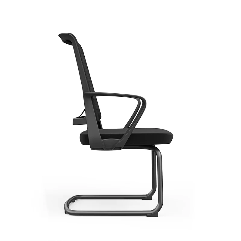Modern Black Mesh Executive Office Chair - PP & Fiberglass Frame & Cantilever Base Desk Chair For Home Office