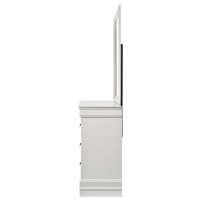 Coaster Furniture Louis Philippe 202443M 6-Drawer Dresser and Mirror - White