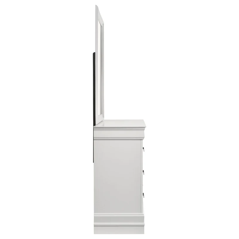 Coaster Furniture Louis Philippe 202443M 6-Drawer Dresser and Mirror - White