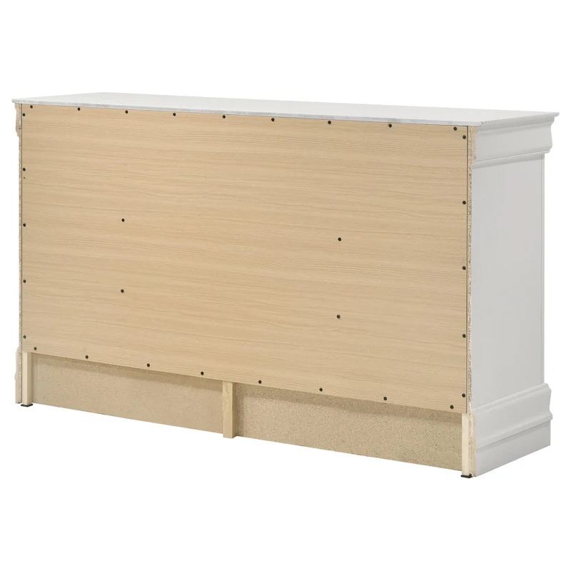 Coaster Furniture Louis Philippe 202443 6-Drawer Dresser - White