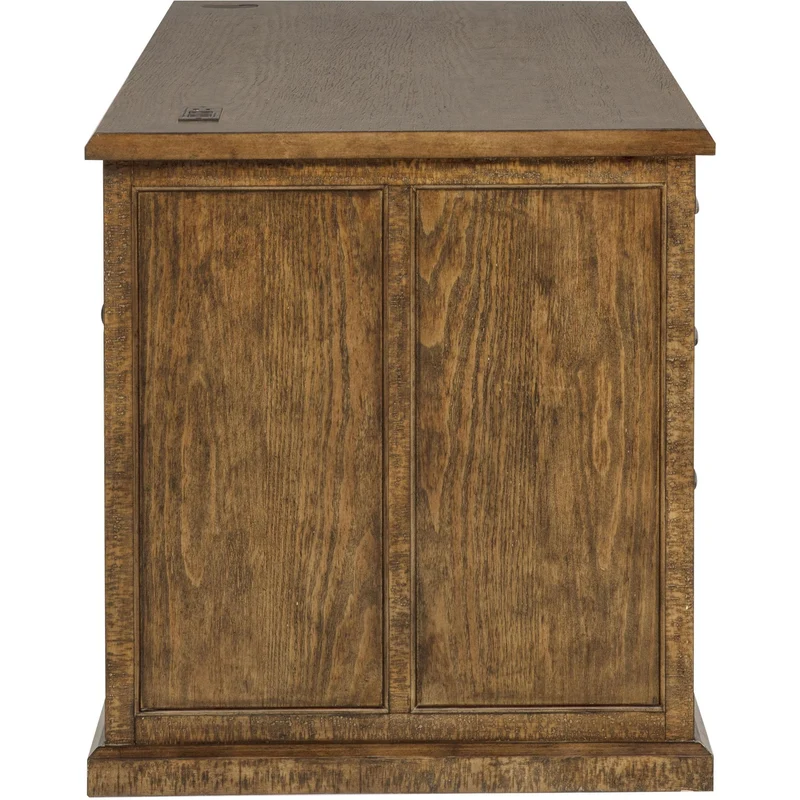 Coaster Furniture Altidore 800795 68-inch 7-drawer Executive Home Office Desk - Distressed Brown