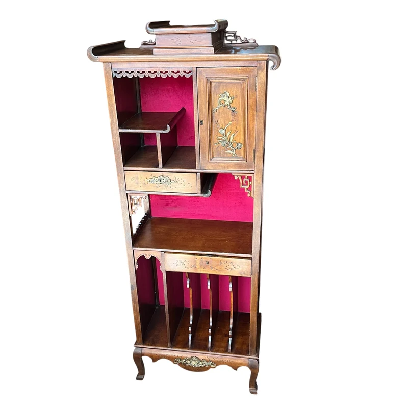 Orientalist-style musical cabinet in the style of Gabriel Viardot
