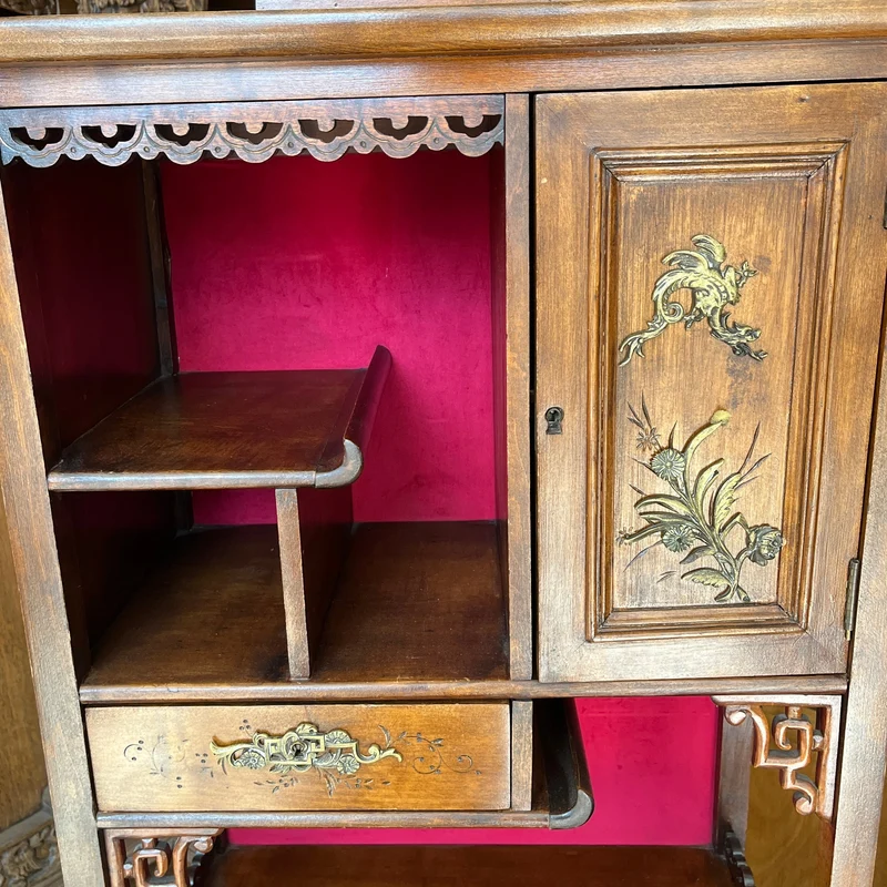 Orientalist-style musical cabinet in the style of Gabriel Viardot