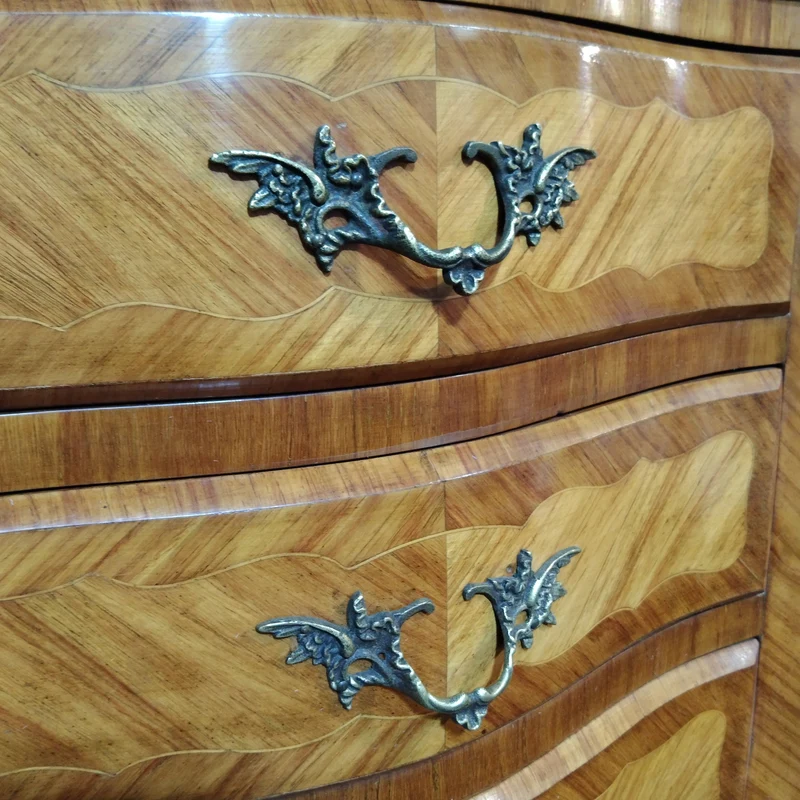 French semainier Louis XIV rosewood bronzes and marble cover