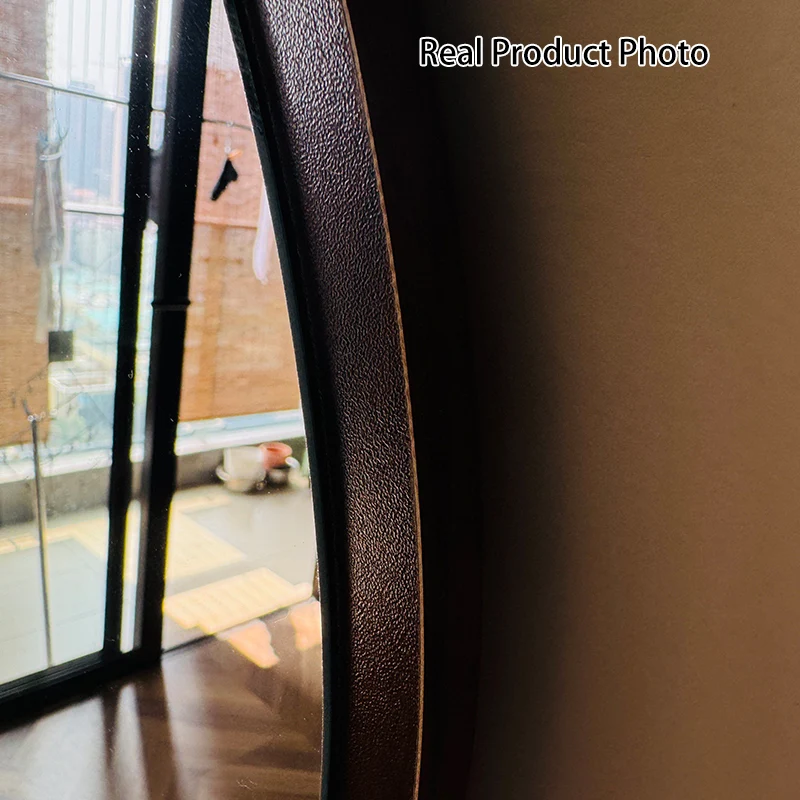Contemporary Retro Pine & MDF Glass Rectangular Full-Length Floor Mirror Freestanding & Leaning Design For Bedroom & Living Room