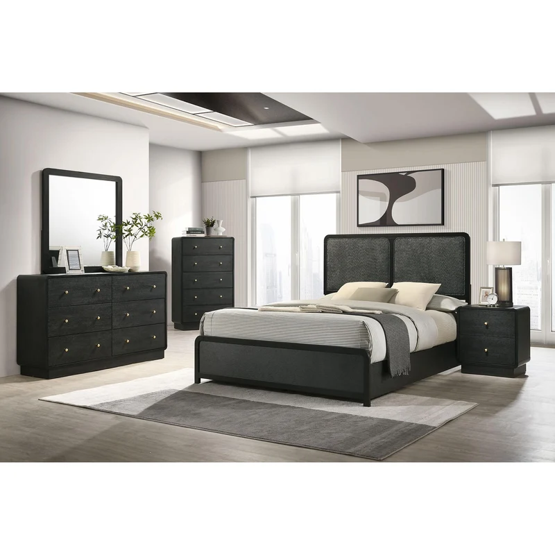 Coaster Furniture Cavelle 223661KE-S5 7 pc King Panel Bedroom Set