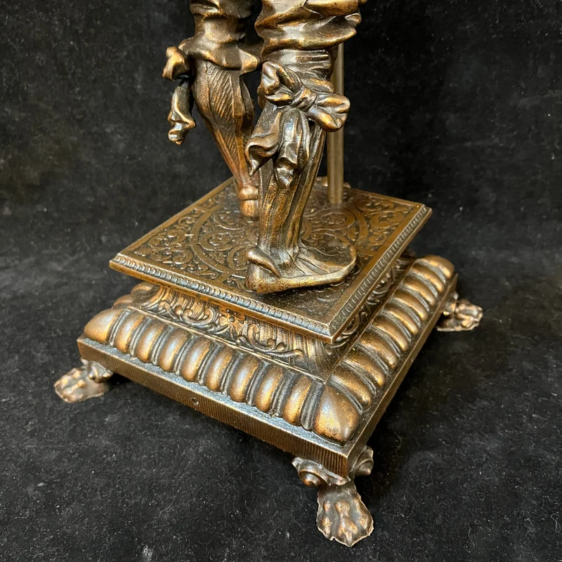 Pair of pewter sculptures of Spanish Tercio soldiers, early 20th century