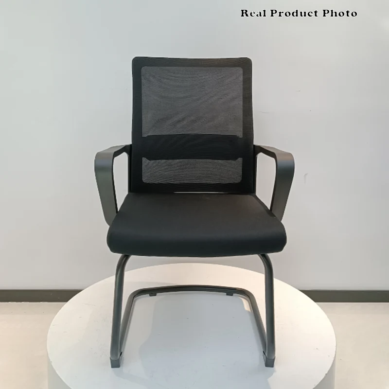Modern Breathable Executive Office Chair With Ergonomic Mesh Support - Durable Steel Cantilever Frame Desk Chair For Home Office