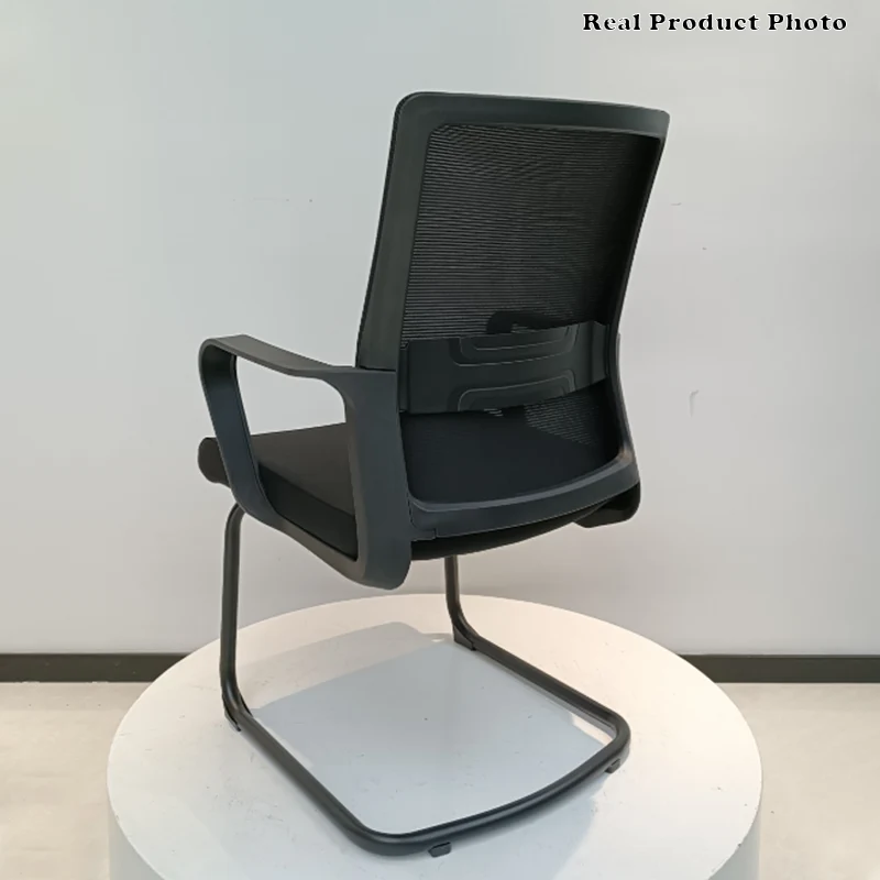 Modern Breathable Executive Office Chair With Ergonomic Mesh Support - Durable Steel Cantilever Frame Desk Chair For Home Office