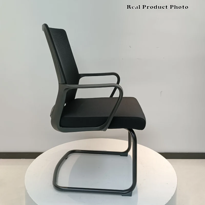 Modern Breathable Executive Office Chair With Ergonomic Mesh Support - Durable Steel Cantilever Frame Desk Chair For Home Office