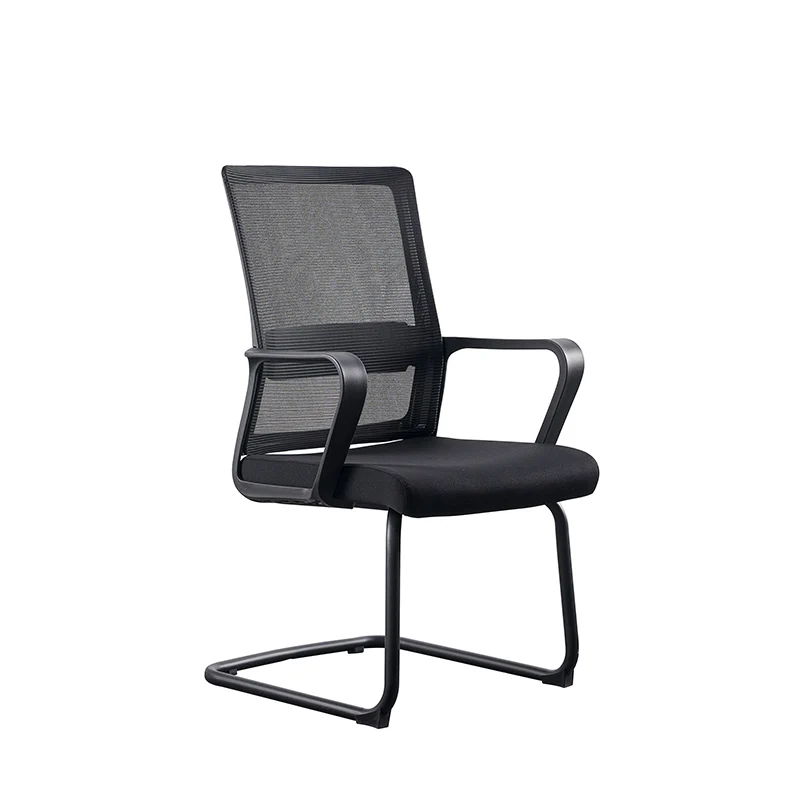 Modern Breathable Executive Office Chair With Ergonomic Mesh Support - Durable Steel Cantilever Frame Desk Chair For Home Office
