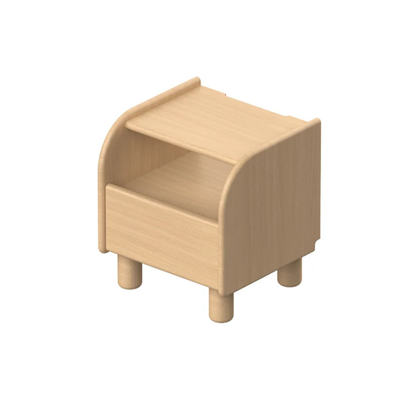 Premium Minimalist Kids Bedside Cabinet - Sturdy Beech Wood & Heavy-Duty Drawer Slides Nightstand 1-Drawer For Bedroom