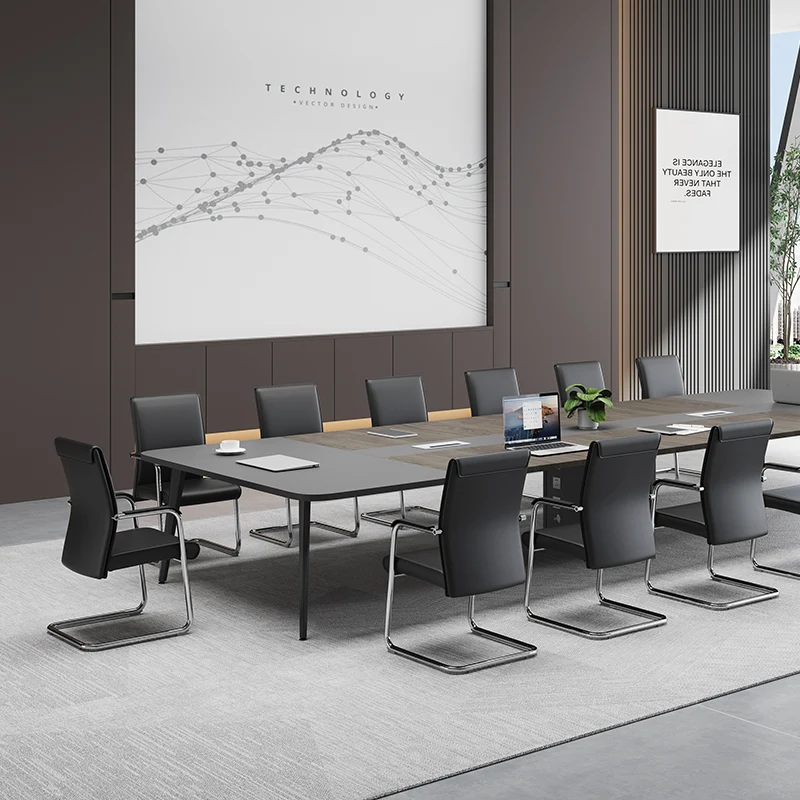 Modern Cantilever Desk Chair With Heavy-Duty Steel Frame & High-Density Foam - Black Executive Office Chair For Home Office