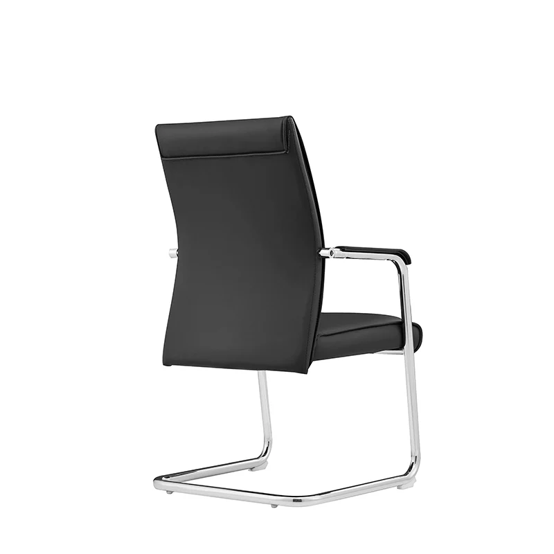 Modern Cantilever Desk Chair With Heavy-Duty Steel Frame & High-Density Foam - Black Executive Office Chair For Home Office