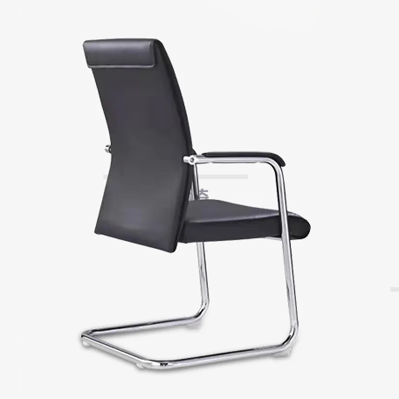 Modern Cantilever Desk Chair With Heavy-Duty Steel Frame & High-Density Foam - Black Executive Office Chair For Home Office