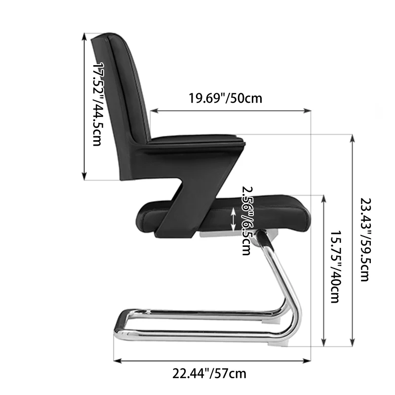 Modern High Back Executive PU Leather Conference Desk Chair - 180° Swivel Return Base Office Chair For Home Office