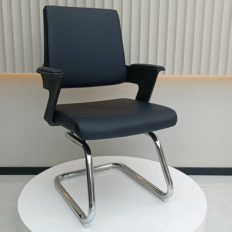 Modern High Back Executive PU Leather Conference Desk Chair - 180° Swivel Return Base Office Chair For Home Office