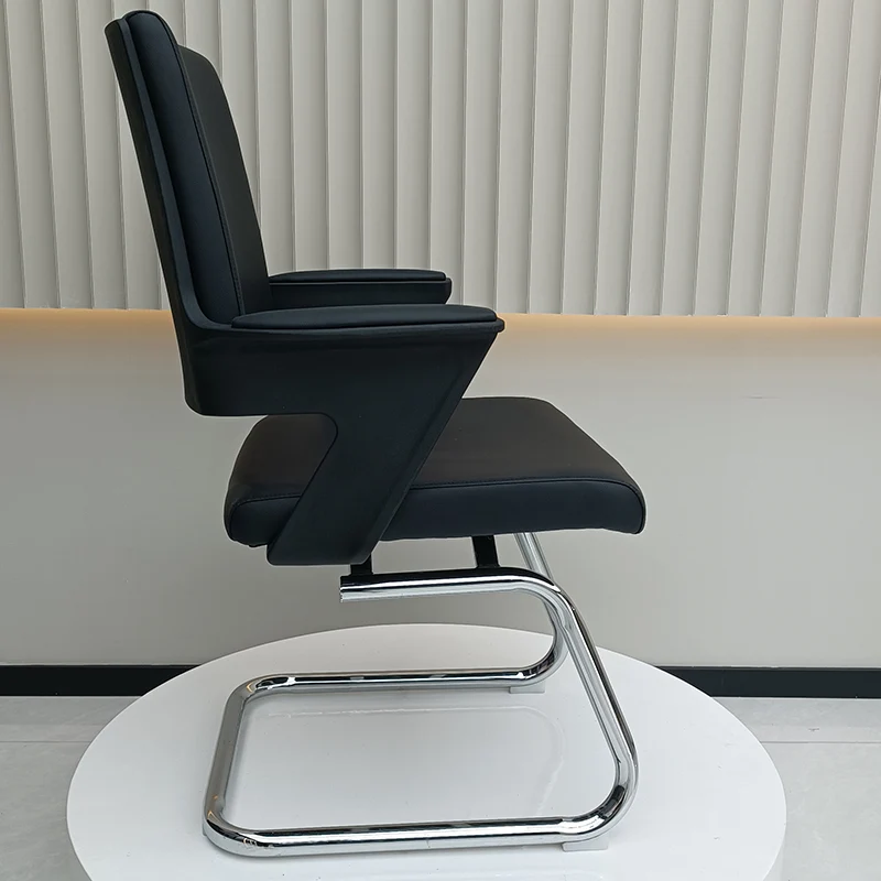 Modern High Back Executive PU Leather Conference Desk Chair - 180° Swivel Return Base Office Chair For Home Office