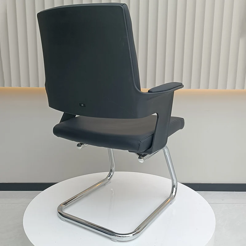 Modern High Back Executive PU Leather Conference Desk Chair - 180° Swivel Return Base Office Chair For Home Office