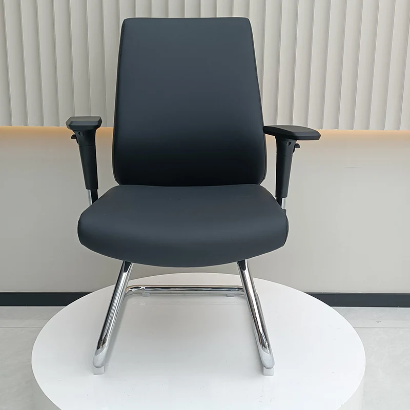 Modern Corporate Executive Desk Chair With 3D Multi-Directional Armrests & PU Leather - High-End Office Reception Chair For Home Office