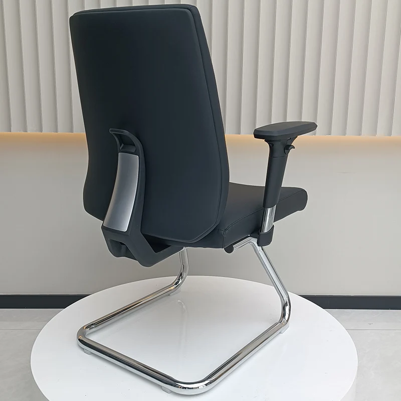 Modern Corporate Executive Desk Chair With 3D Multi-Directional Armrests & PU Leather - High-End Office Reception Chair For Home Office