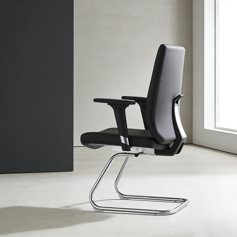 Modern Corporate Executive Desk Chair With 3D Multi-Directional Armrests & PU Leather - High-End Office Reception Chair For Home Office