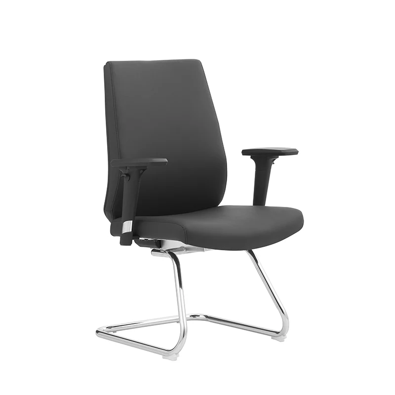Modern Corporate Executive Desk Chair With 3D Multi-Directional Armrests & PU Leather - High-End Office Reception Chair For Home Office