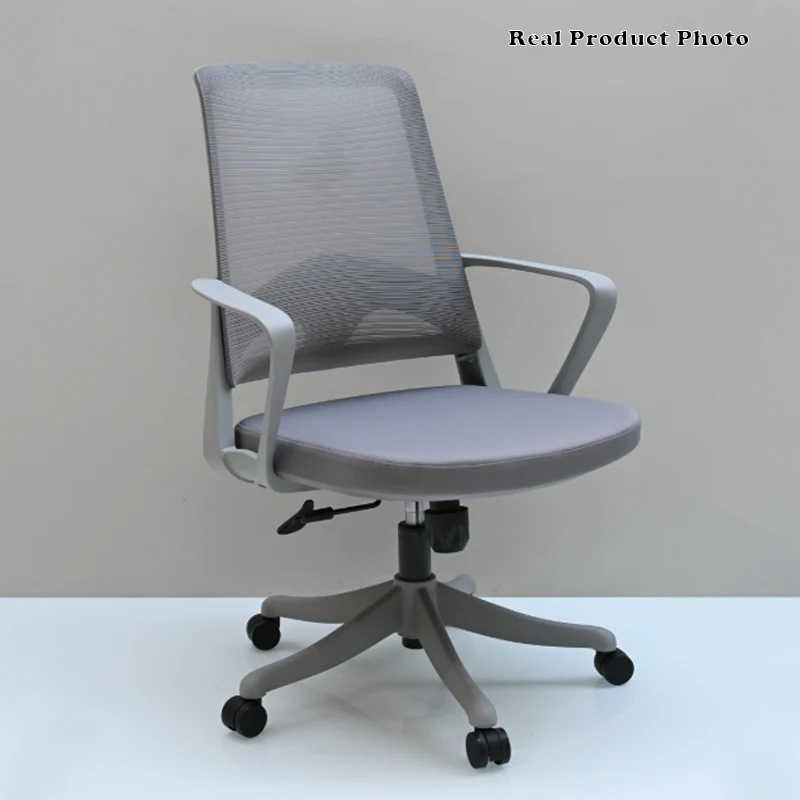 Modern Ergonomic High Density Foam Cushion Breathable Mesh Desk Chair - Rectangular Lumbar Support Mid Back Office Chair For Home Office