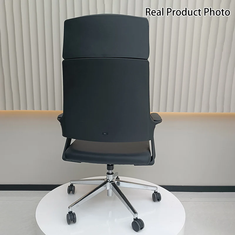 Modern Minimalist High-Back Desk Chair: Faux Leather Executive Chair - Ergonomic Office Chair For Home Office