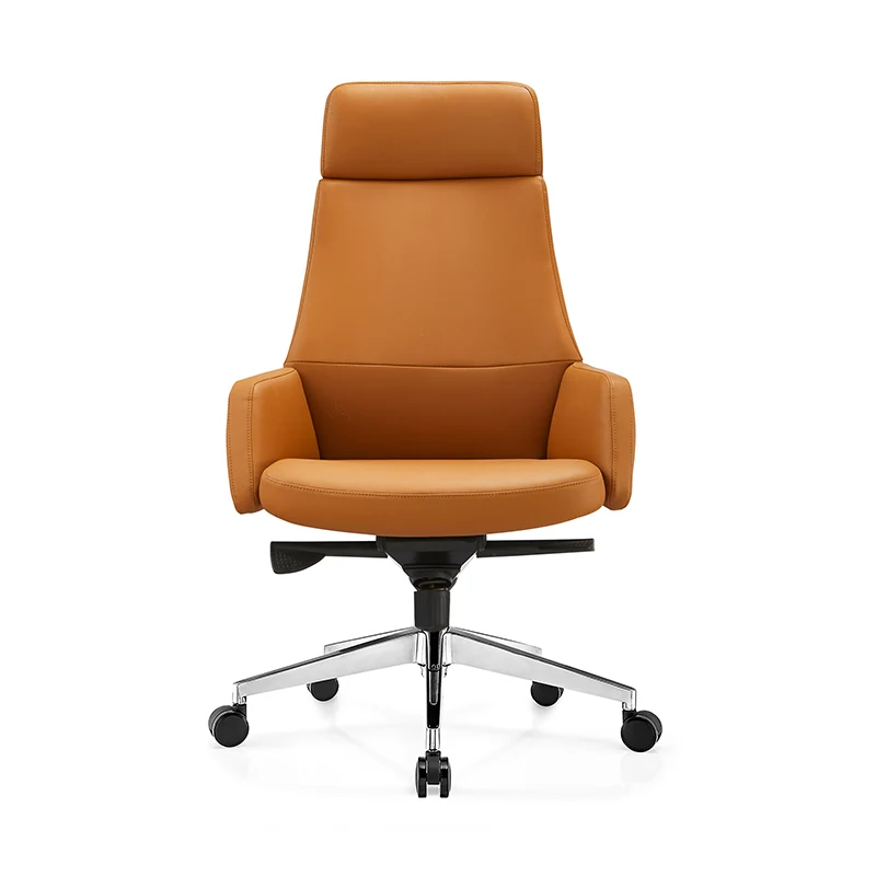 Modern Minimalist Premium Executive Chair: Faux Leather Reclining High-Back Chair - Ergonomic Desk Chair For Home Office