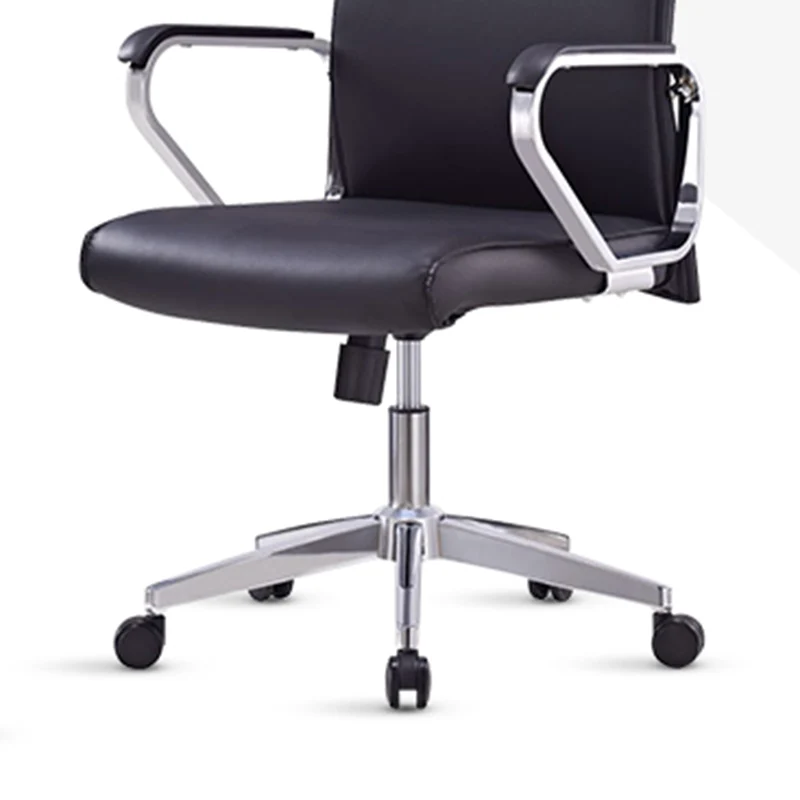 Modern Minimalist High-Back Desk Chair: Faux Leather - Ergonomic Business Office Chair For Home Office