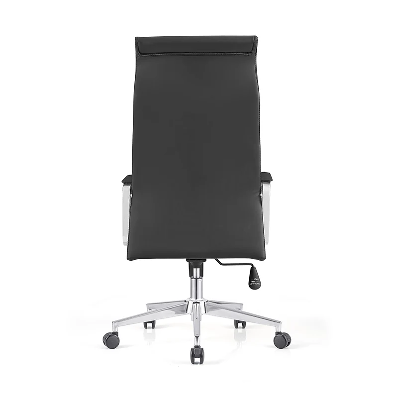Modern Minimalist High-Back Desk Chair: Faux Leather - Ergonomic Business Office Chair For Home Office