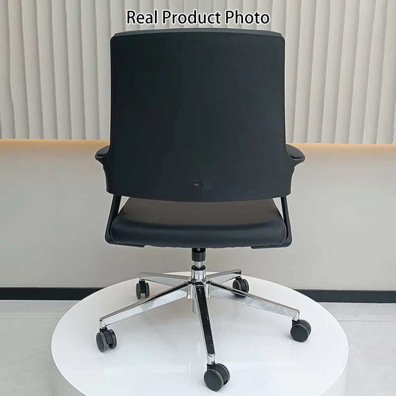 Modern Minimalist Mid-Back Desk Chair: Highly Resilient Comfortable Seat - Ergonomic Office Chair For Home Office