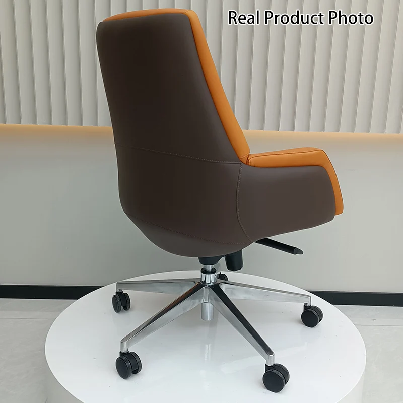 Modern Minimalist Mid-Back Office Chair: Ergonomic Design - Silent-Castor Desk Chair For Home Office