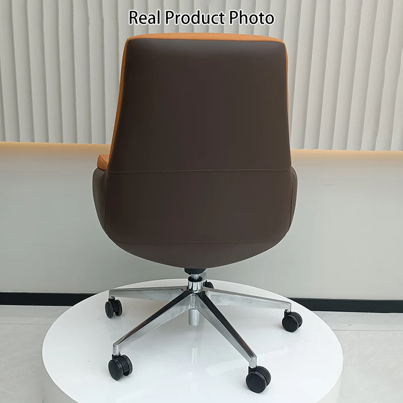 Modern Minimalist Mid-Back Office Chair: Ergonomic Design - Silent-Castor Desk Chair For Home Office