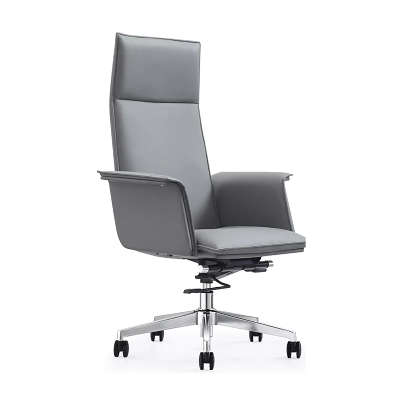 Modern Minimalist Premium Executive Chair: Leather Height-Adjustable Office Chair - Ergonomic Desk Chair For Home Office