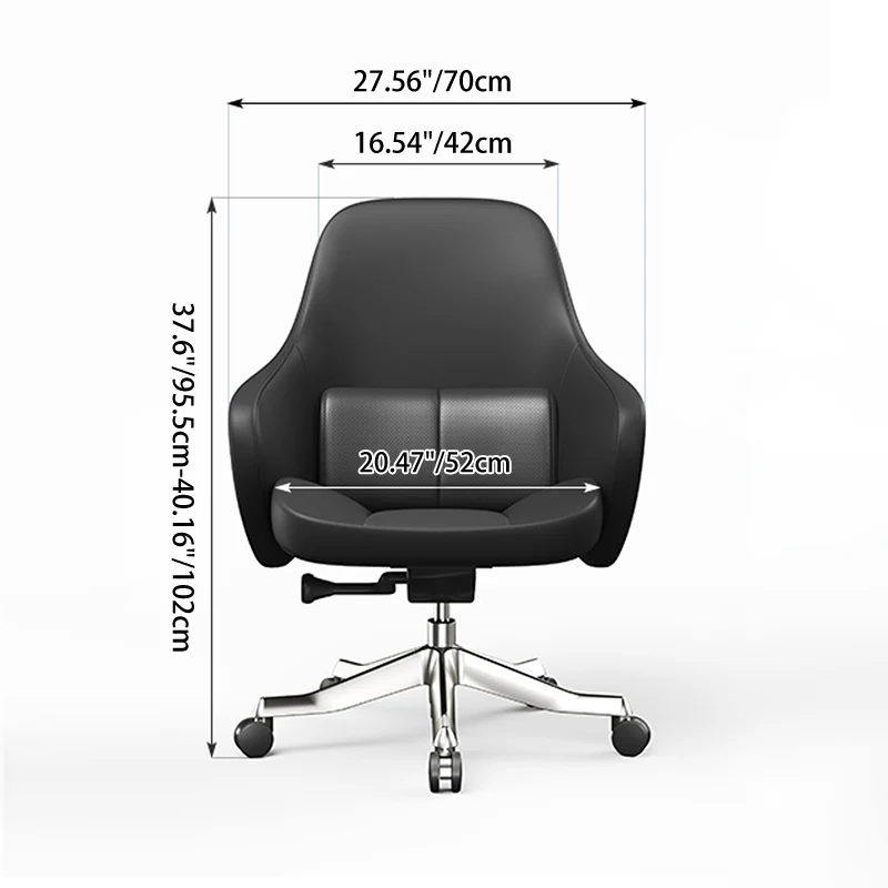 High-End Ergonomic Desk Chair: High-Back Executive Chair - Adjustable Swivel Office Chair For Home Office
