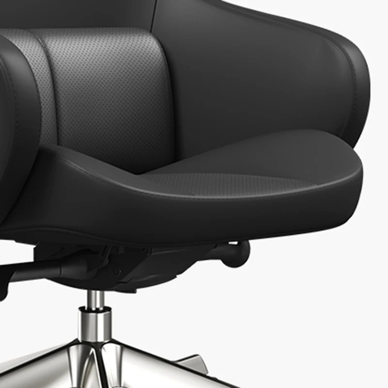 High-End Ergonomic Desk Chair: High-Back Executive Chair - Adjustable Swivel Office Chair For Home Office