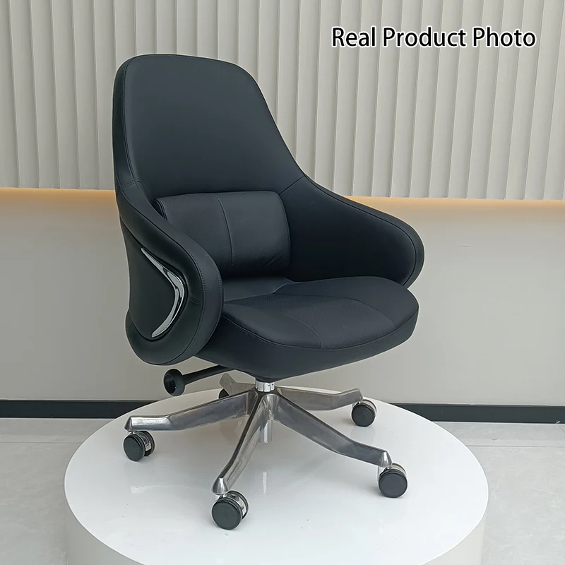 High-End Ergonomic Desk Chair: High-Back Executive Chair - Adjustable Swivel Office Chair For Home Office