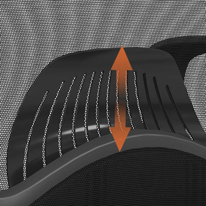 Modern Minimalist Executive Visitor Chair: Black Mesh Desk Chair - Ergonomic Backrest Office Chair For Home Office